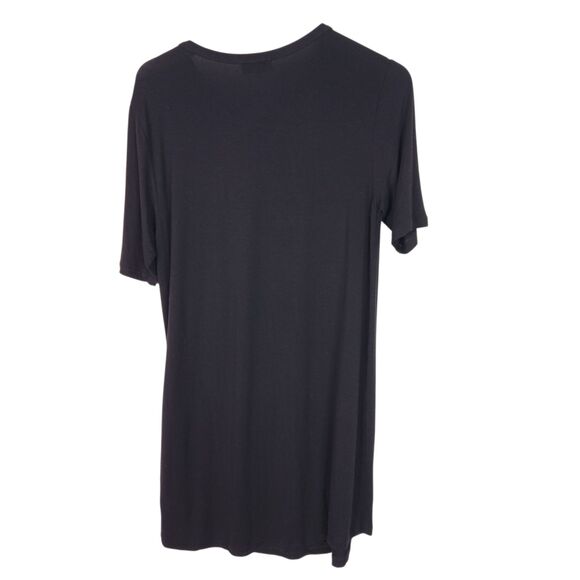 Universal Standard for J Crew Dress Womens Medium Black Short Sleeve Stretch - Picture 3 of 10